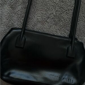 Miu Miu Glossy Black Shoulder Bag